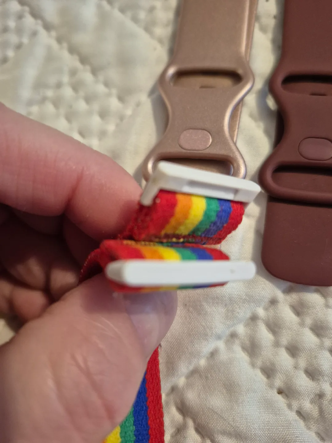 Fitbit Watch Bands - Rose Gold, Burgundy, Rainbow image indicator(4)
