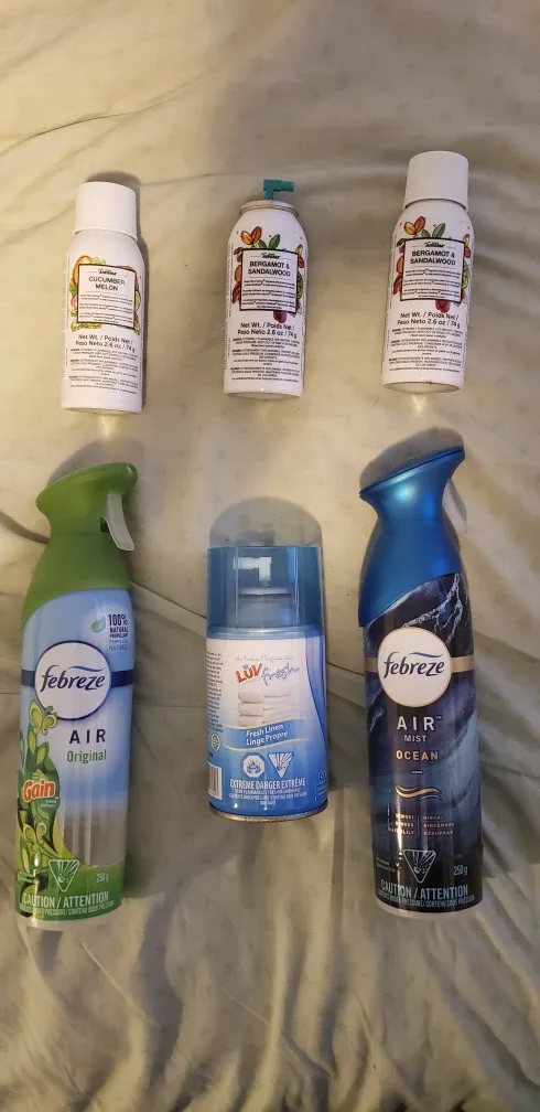 Moving sale! Variety of Air Fresheners - Febreze, Luv Fresh