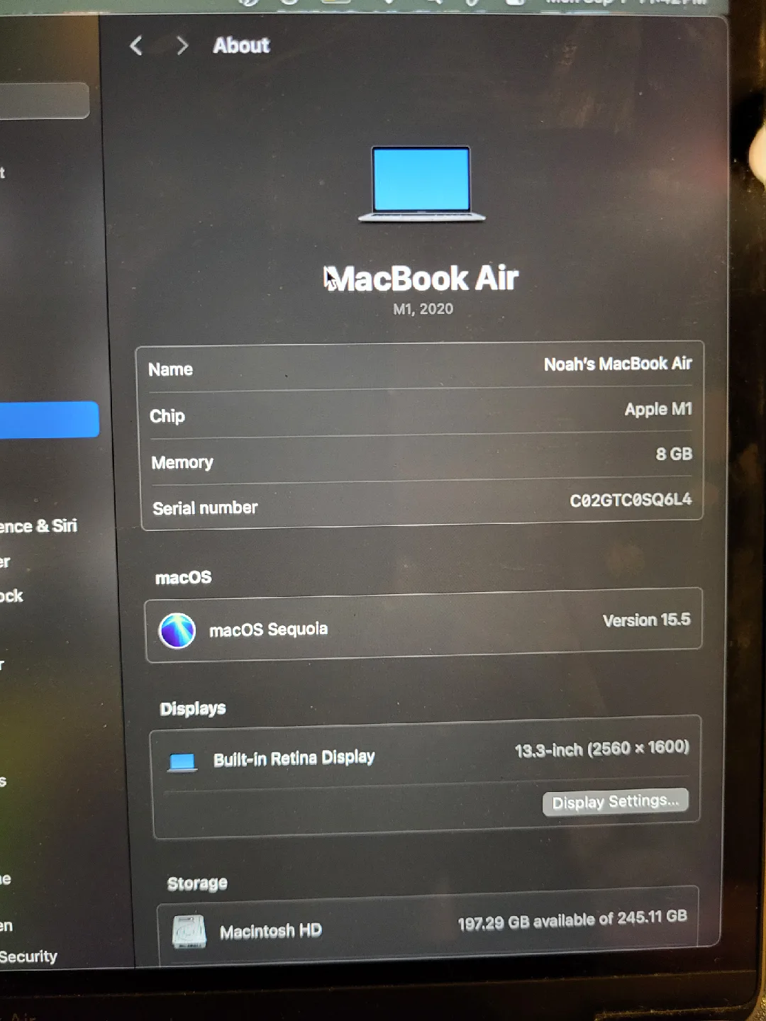 MacBook Air M1 (2020) – Excellent Condition | Low Cycle Count image indicator(8)