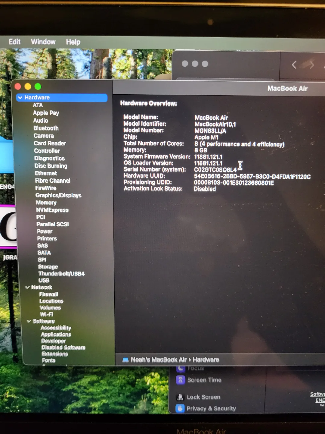 MacBook Air M1 (2020) – Excellent Condition | Low Cycle Count image indicator(9)