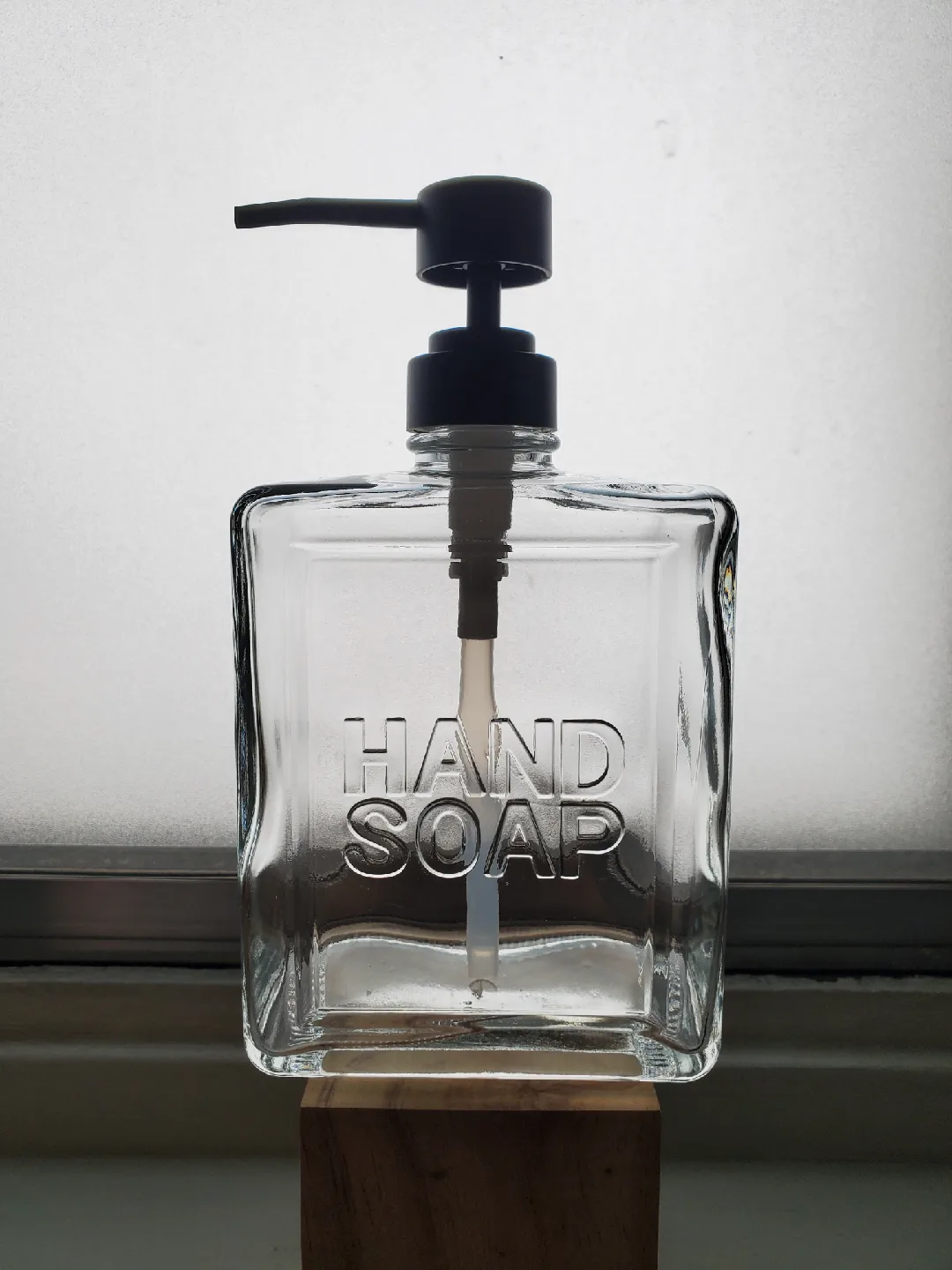 Glass Hand Soap Dispenser
