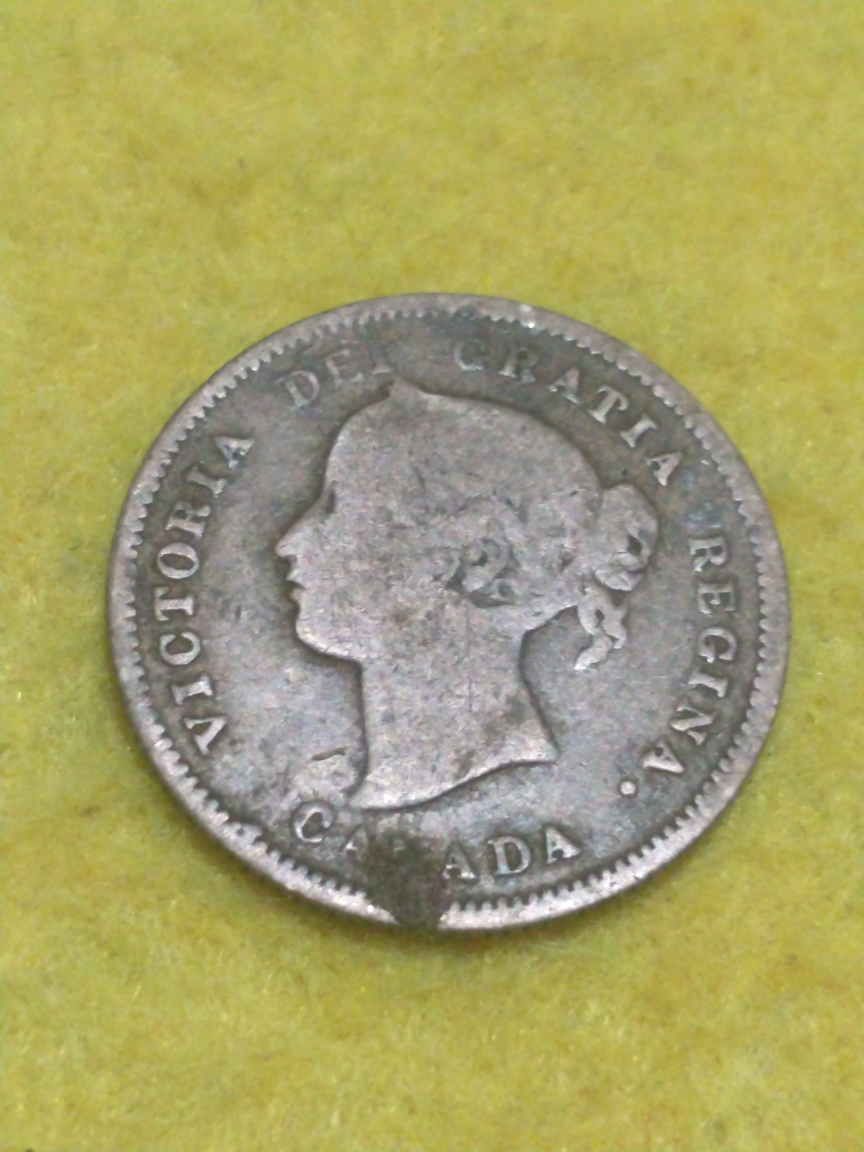 SOLD 1871 Canada five cents .925 silver KM #2 - photo 3