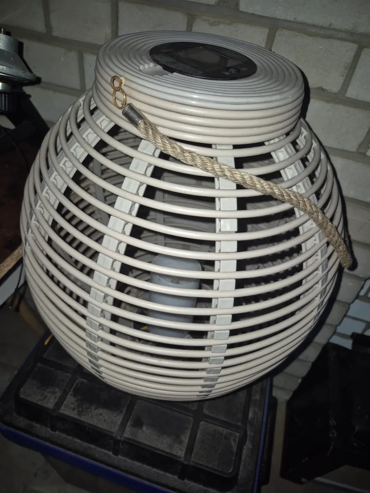 Solar Powered Rattan Style Outdoor Lantern image indicator(4)