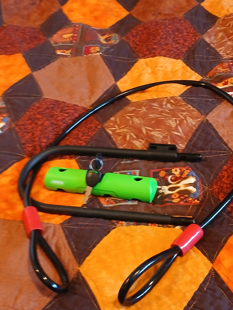 Abus Bike Lock - Green & Black