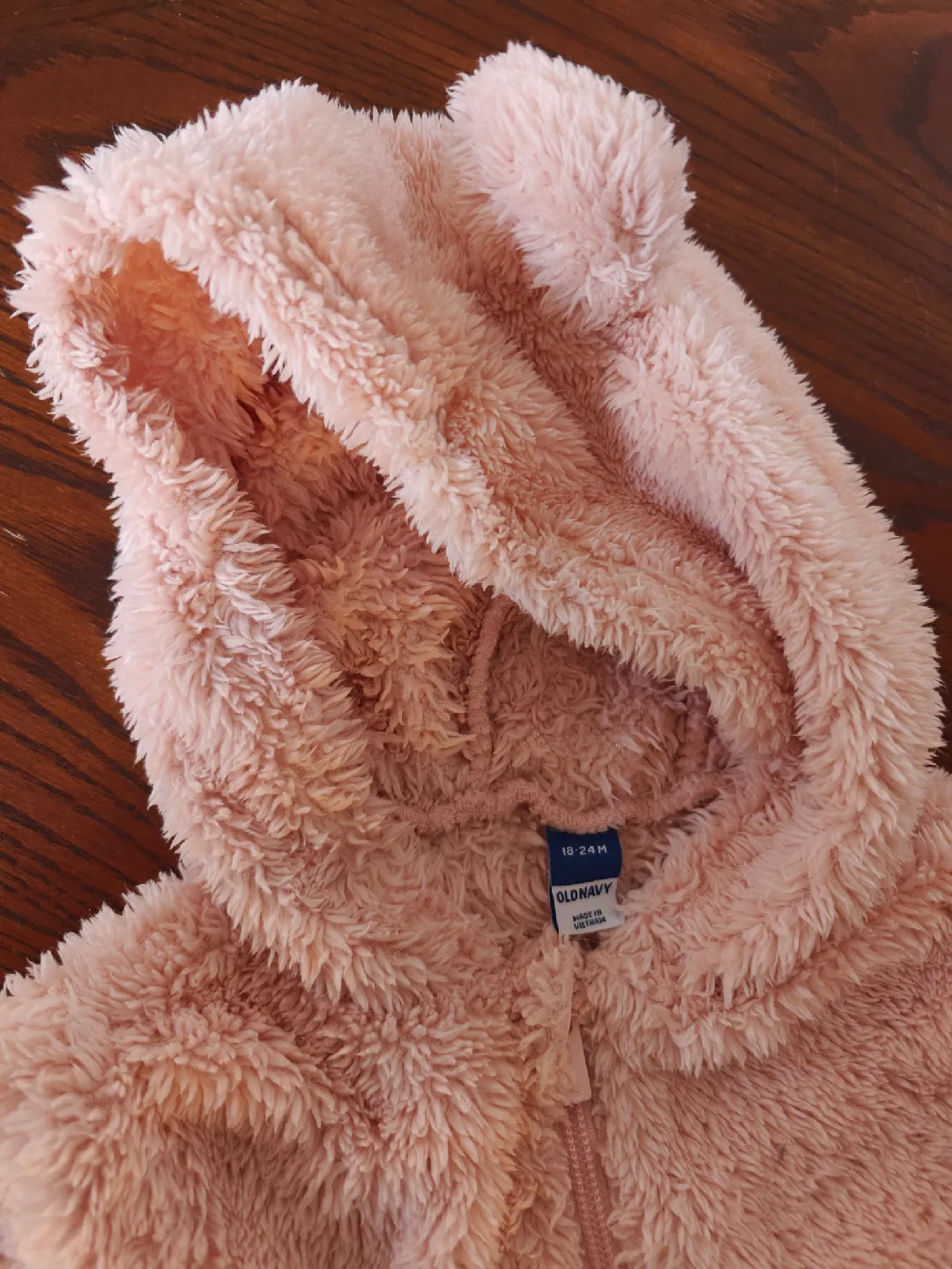 Old Navy Pink Bear Onesie (18-24 Months) image indicator(2)
