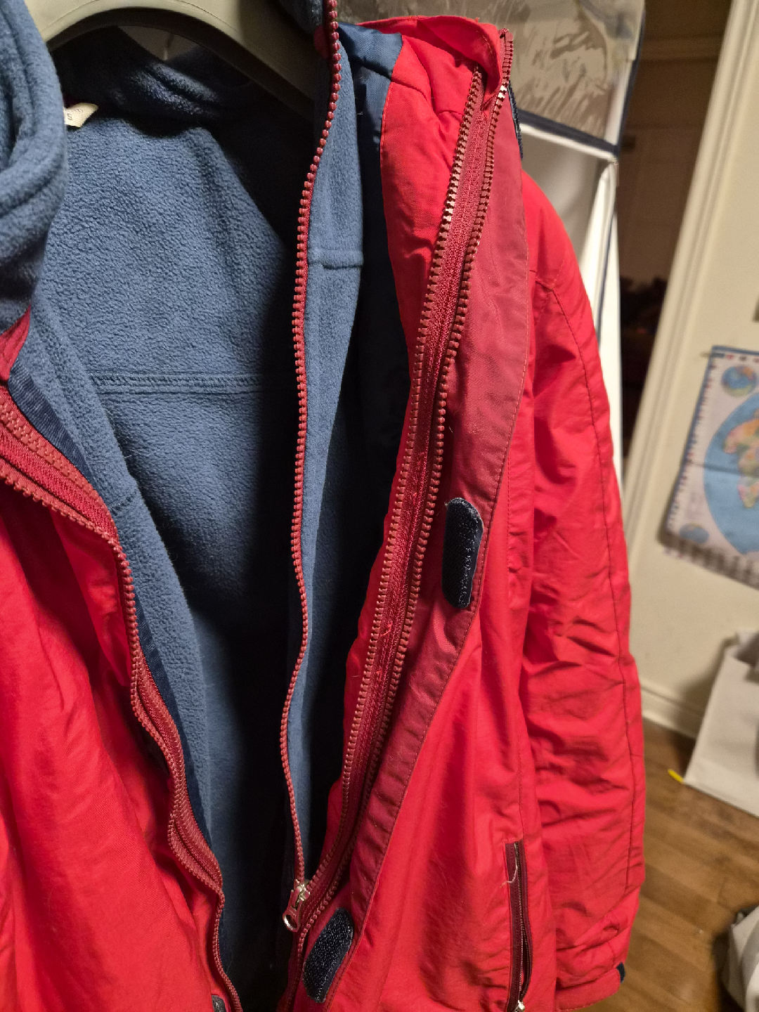 Red Winter Jacket for kids 14-16 or adult S - photo 2