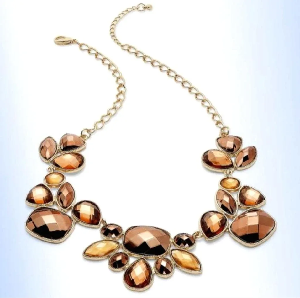 NEW✨ Beautiful Earth-Tone Bronze Stone Frontal Necklace thumbnail