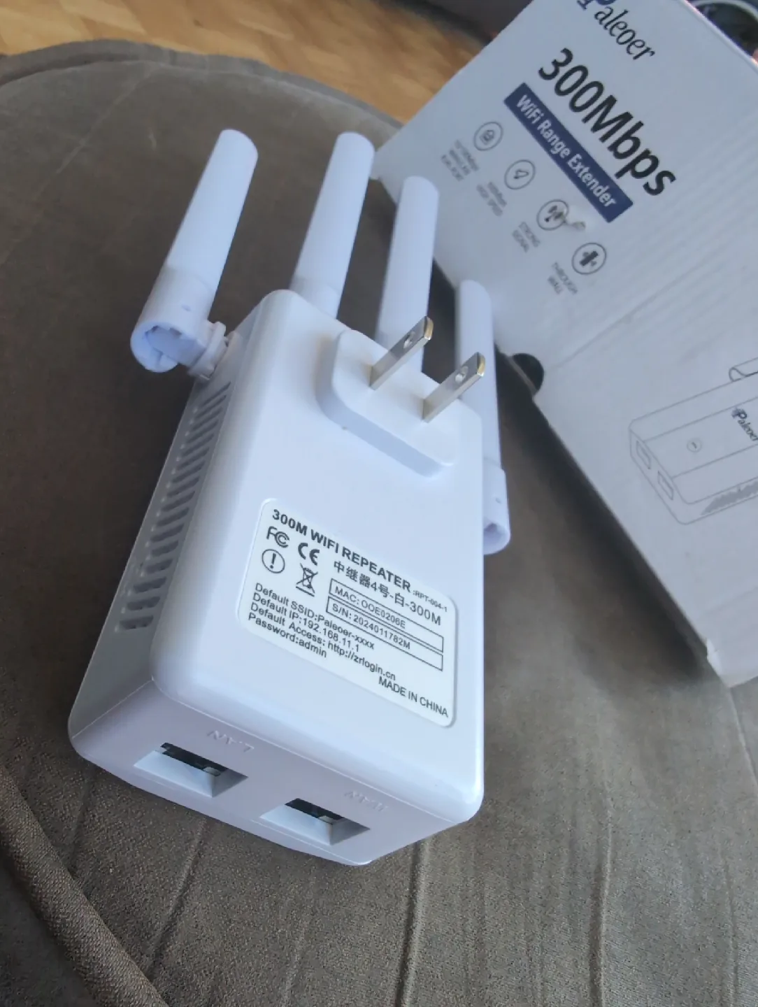 Paleoer 300Mbps WiFi Range Extender image indicator(2)