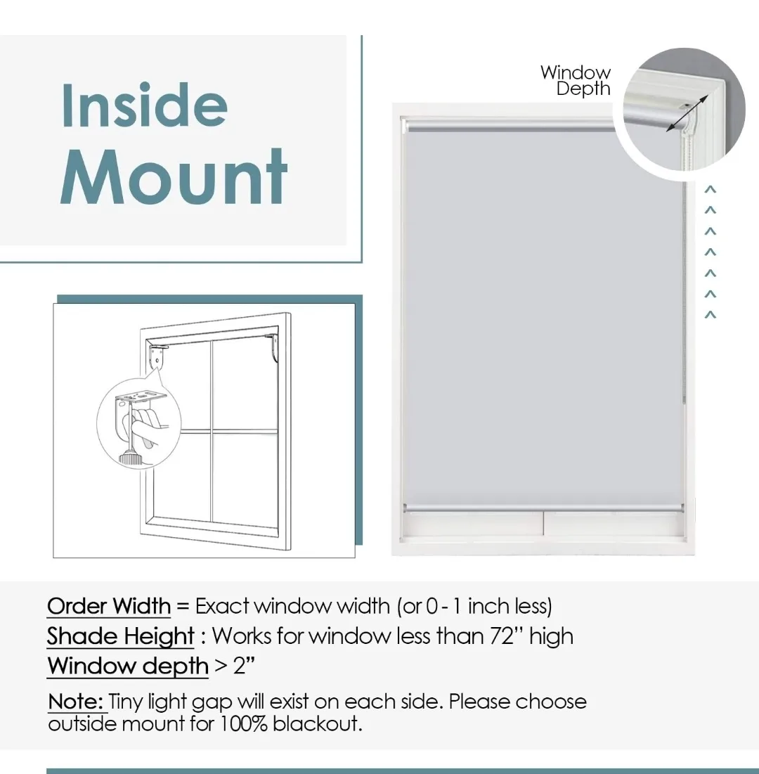 ChrisDowa Beige Blackout Roller Shade - New in Box! image indicator(6)