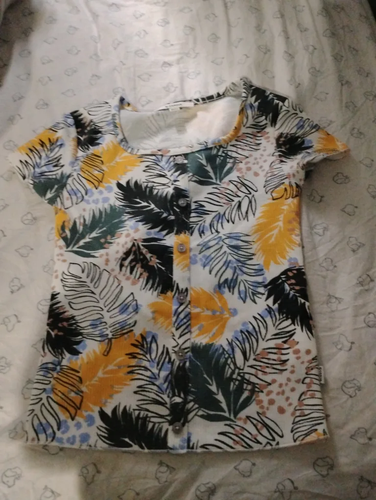 M. MACBETH Floral Button-Up Top thumbnail