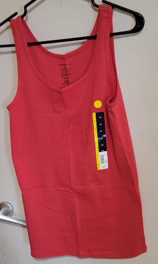 New George Red Tank Top - Size Large thumbnail