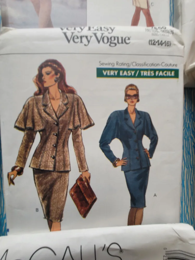Vintage Vogue Sewing Pattern Size B (12-14-16) image indicator(5)