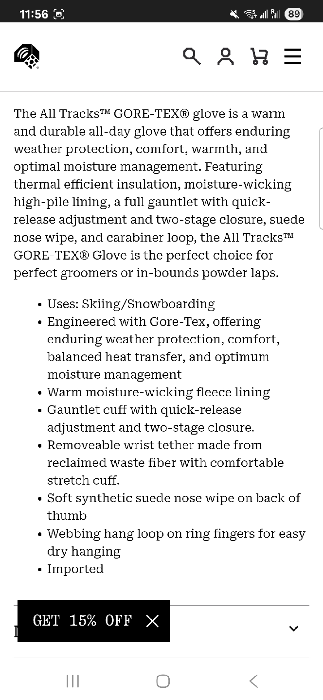 Winter Gloves - Waterproof, Fleece, Touch Screen Enabled! - photo 5