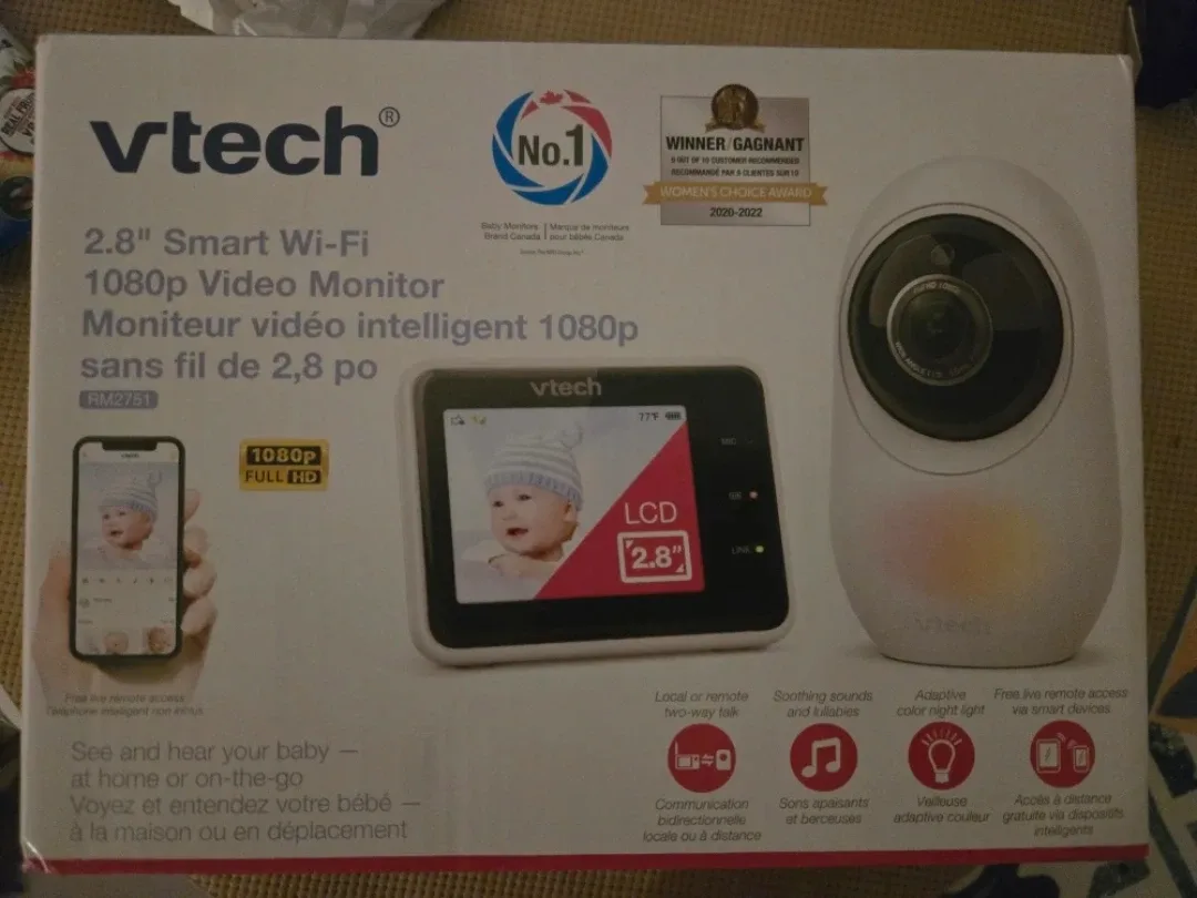 VTech 2.8" Smart Wi-Fi 1080p Video Monitor - New!