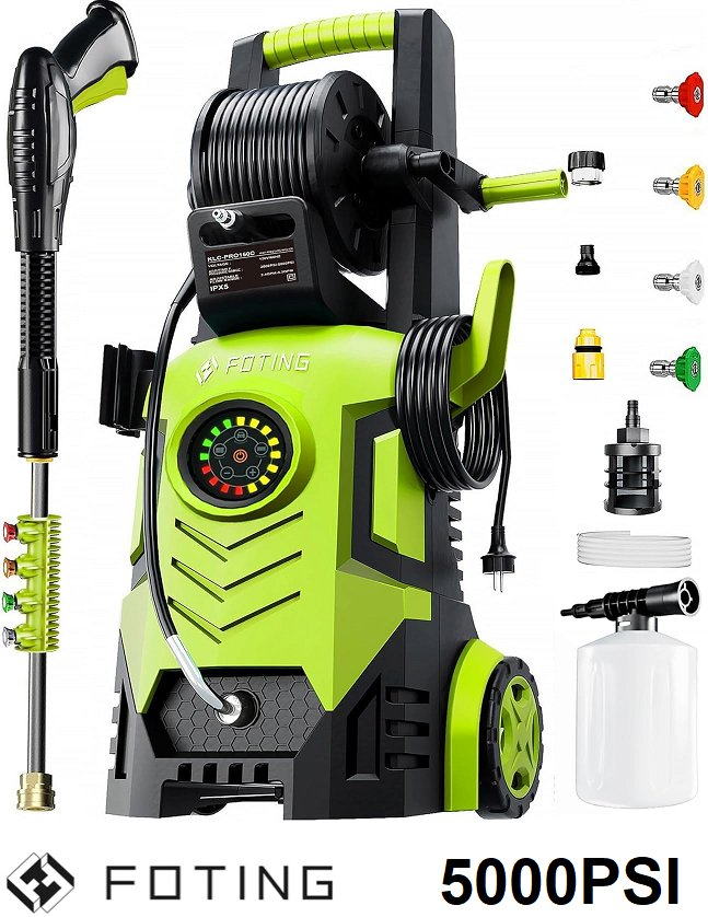 Foting Touchscreen Pressure Washer- 5000 psi