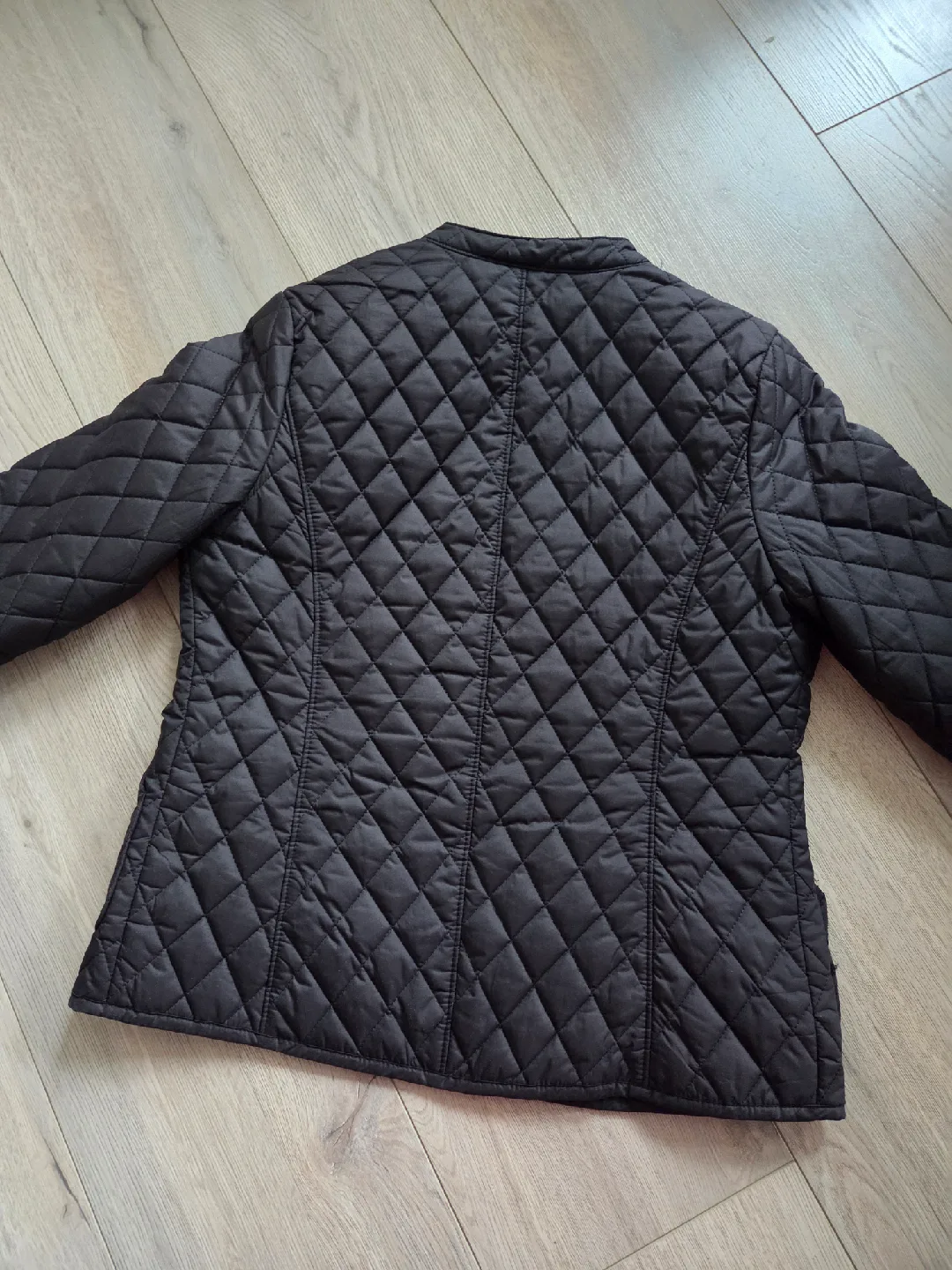 Banana Republic Petite Black Quilted Jacket image indicator(3)