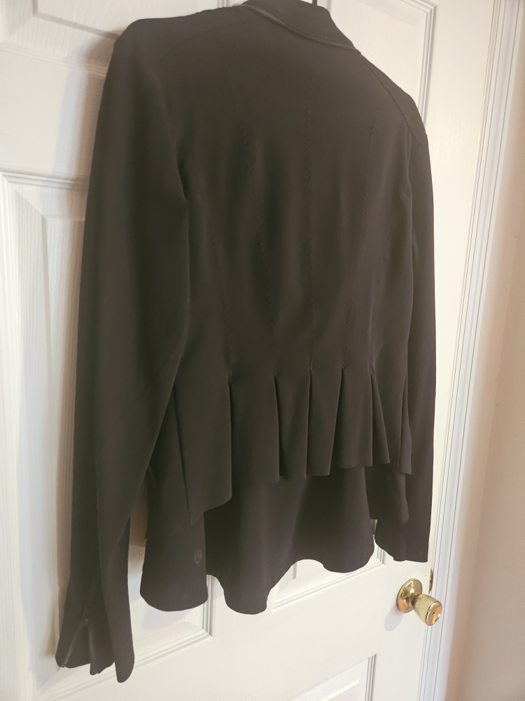 lululemon black moto-like jacket - size 10 - photo 5