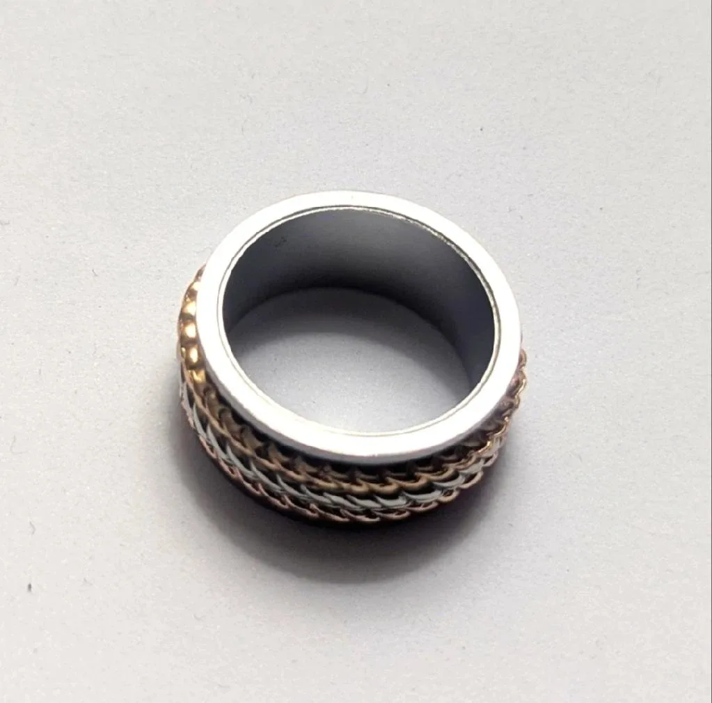 ✨️NEW! Stainless Steel Fidget Spinner Ring (Unisex) image indicator(3)