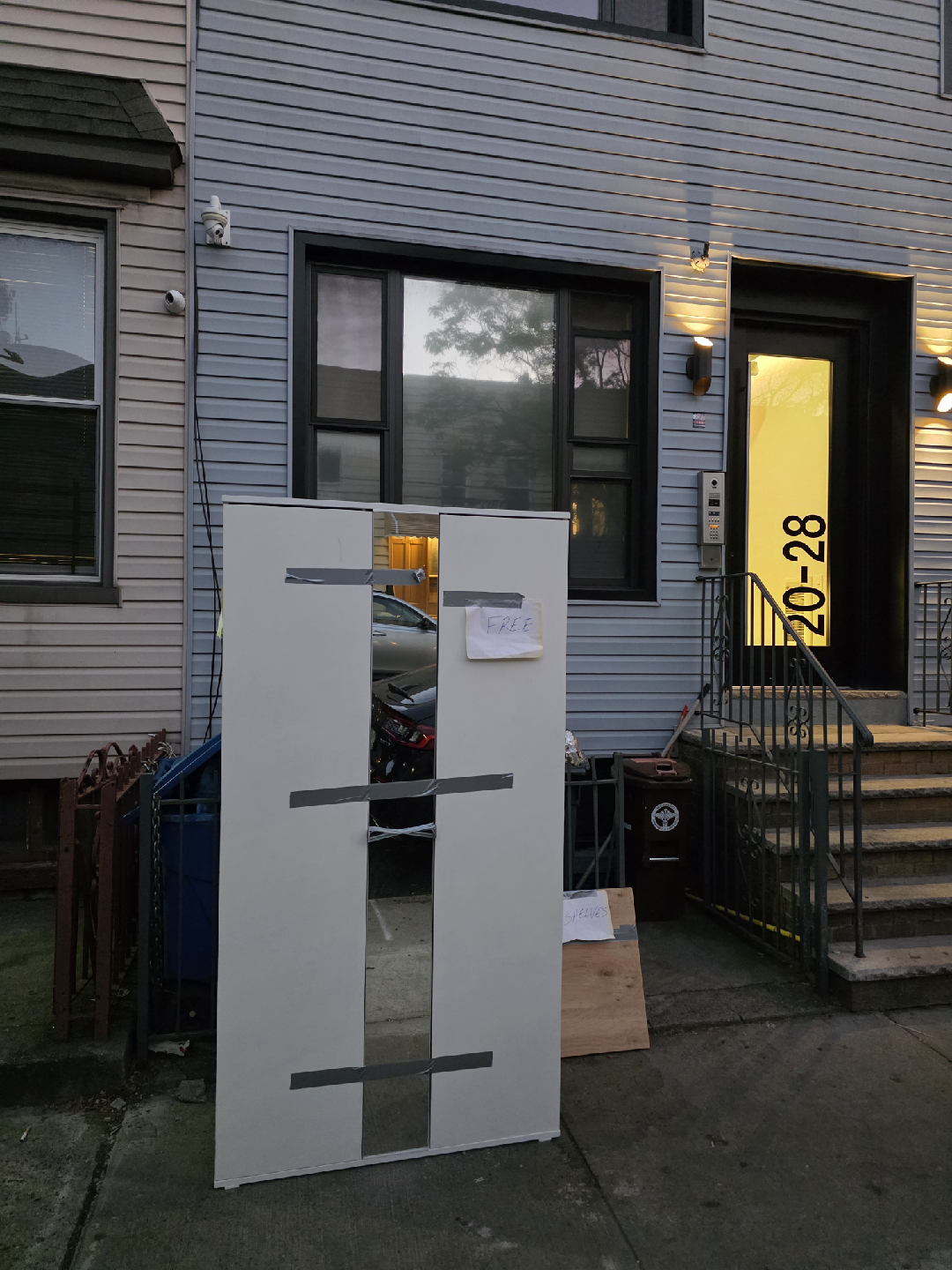 Free White Wardrobe with Mirror