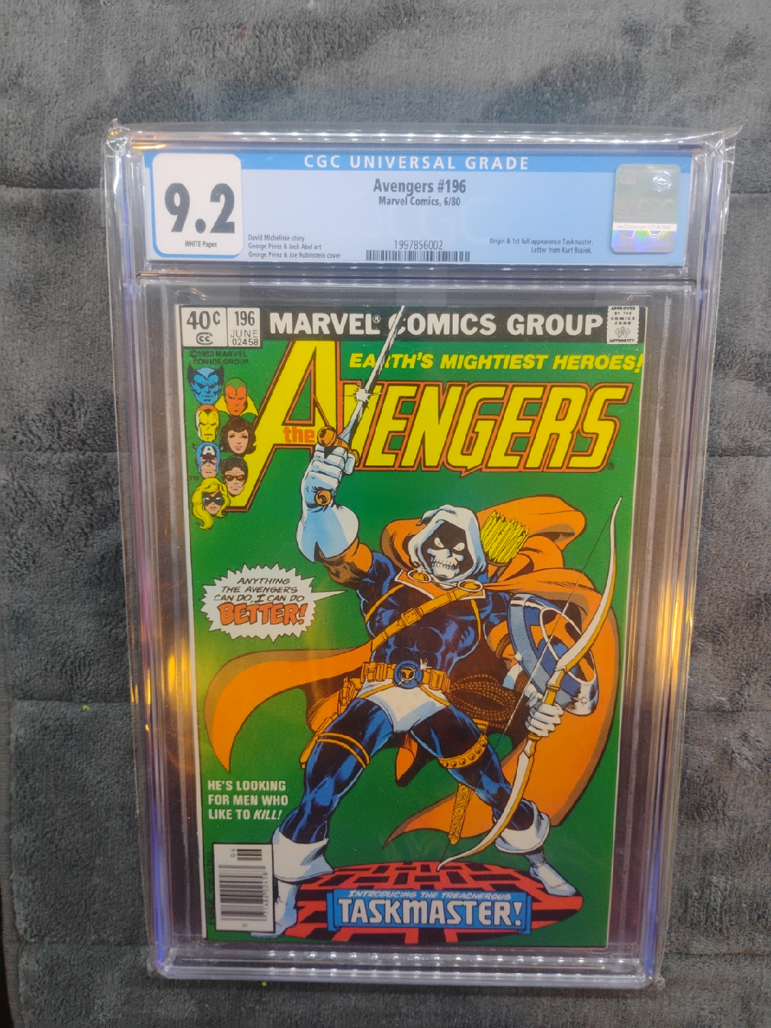 Avengers #196 CGC 9.2 Marvel Comic Book