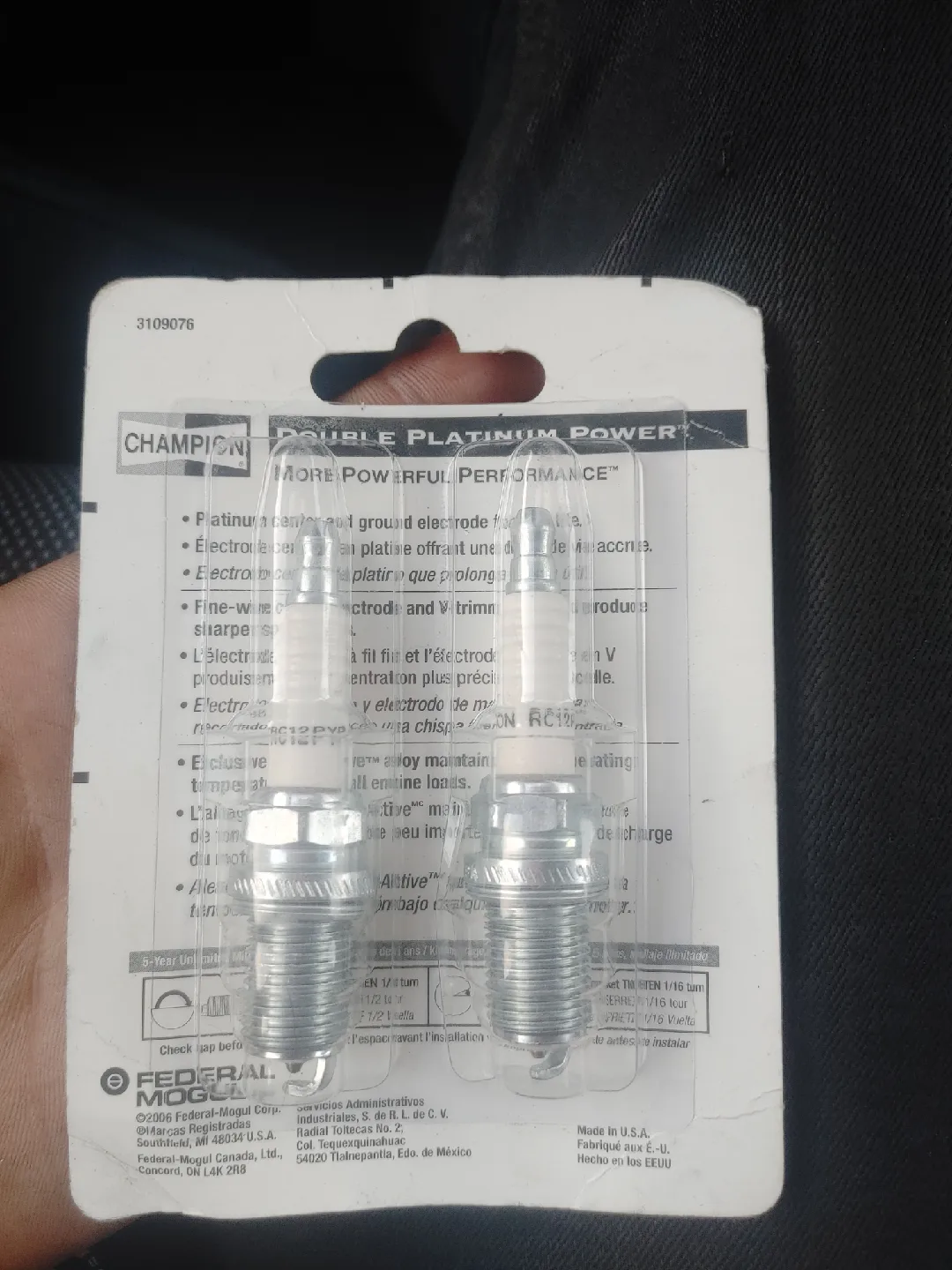Champion Double Platinum Power Spark Plugs image indicator(2)