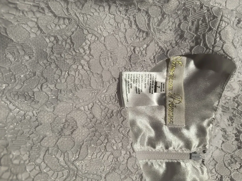 American Princess White Lace Dress - Size 7 image indicator(5)