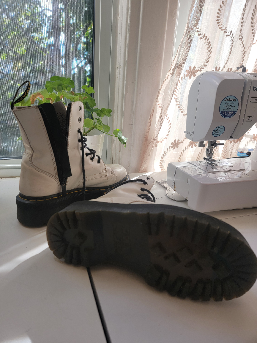 Dr. Martens Jadon Platform Boots - Off White - photo 2