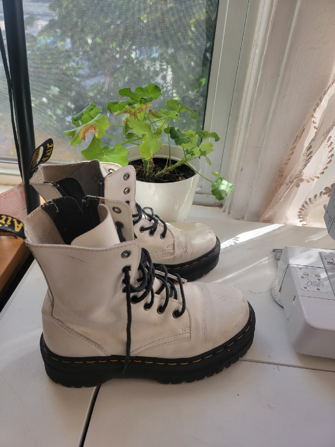 Dr. Martens Jadon Platform Boots - Off White - photo 3