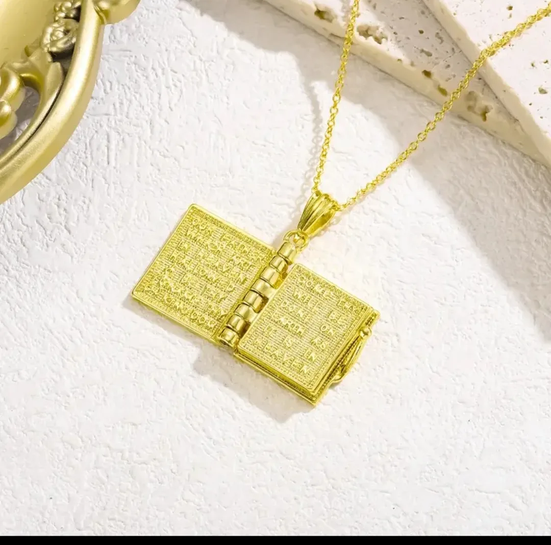 Gold Holy Bible  Necklace image indicator(6)