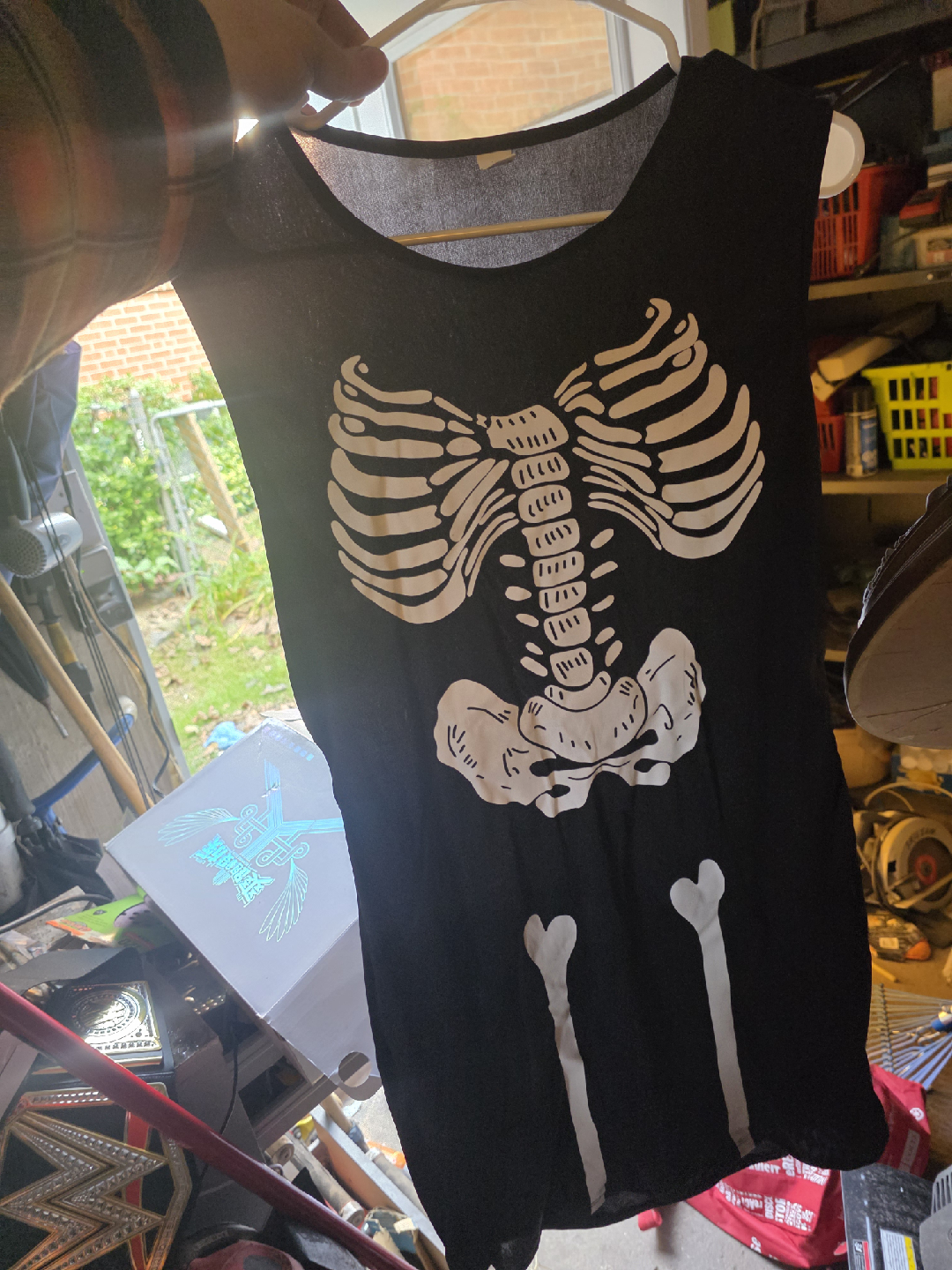 Black Skeleton Graphic dress or xl tank top