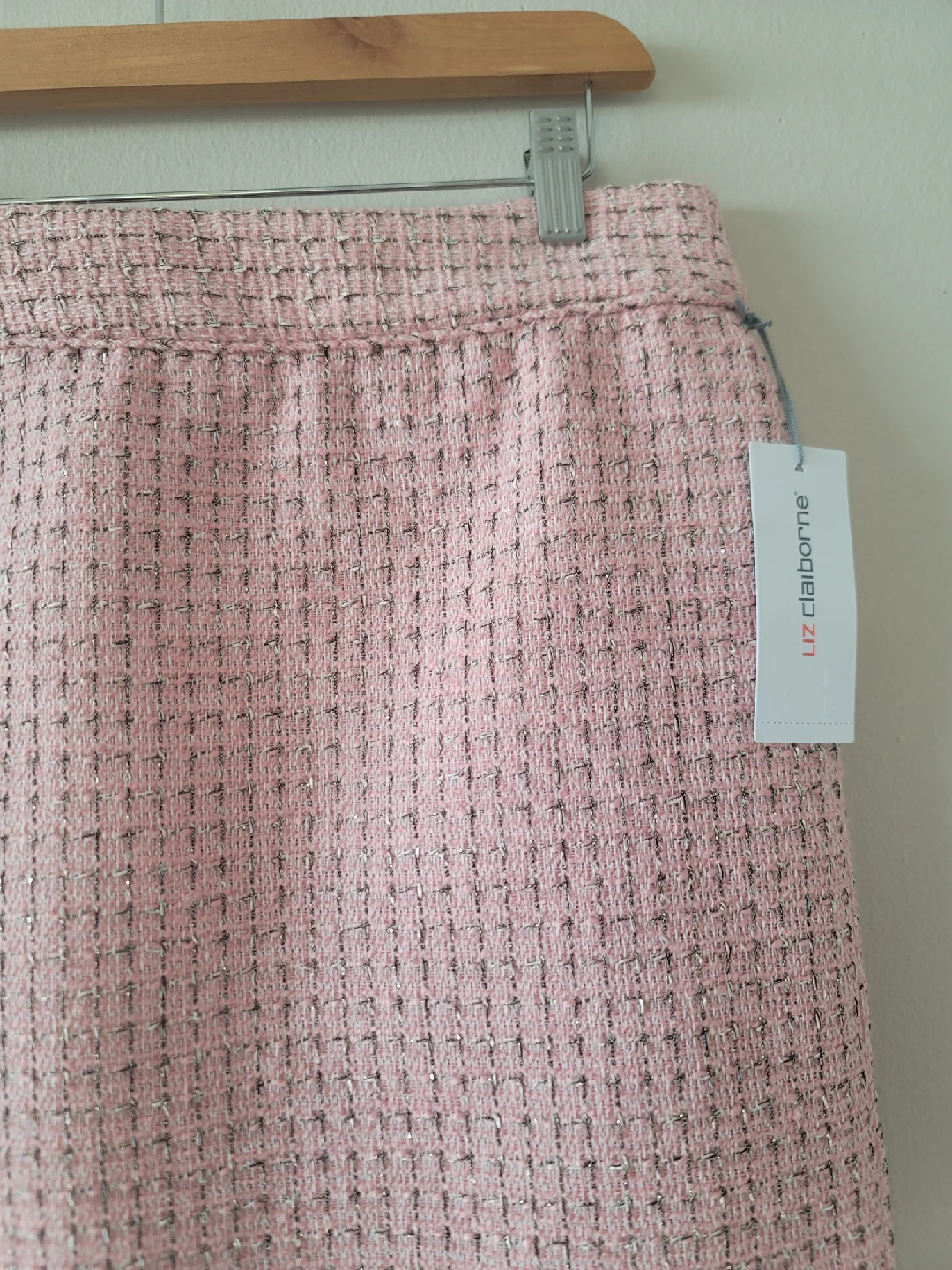 Liz Claiborne Pink Tweed Skirt - Size 6 - photo 3