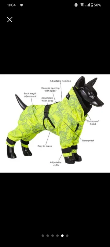 Paikka Visibility Dog Rain Suit image indicator(4)