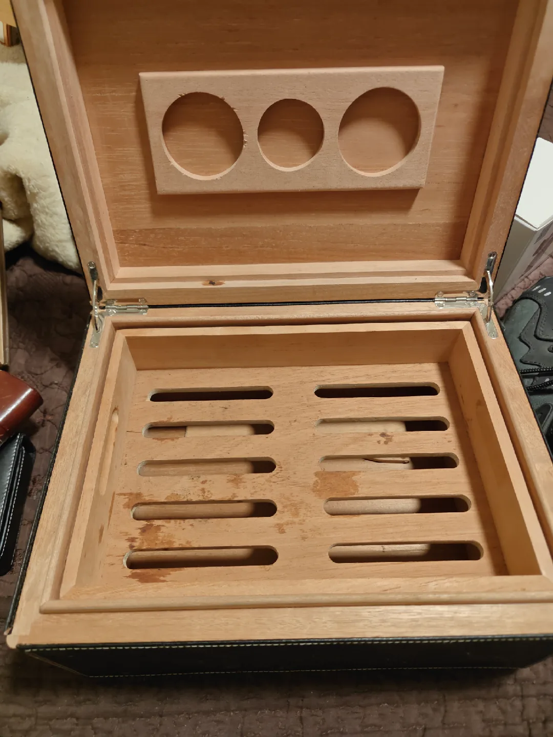 Large Cigar Humidor Box (13x10x7) thumbnail