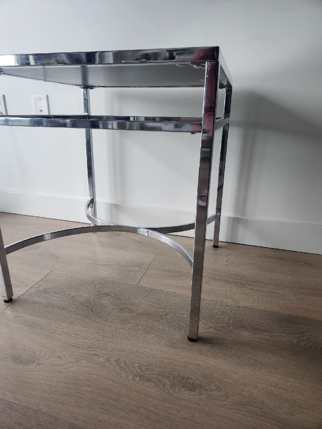 Bouclair Chrome Mirrored Side, End or Accent Table X 2 - photo 3