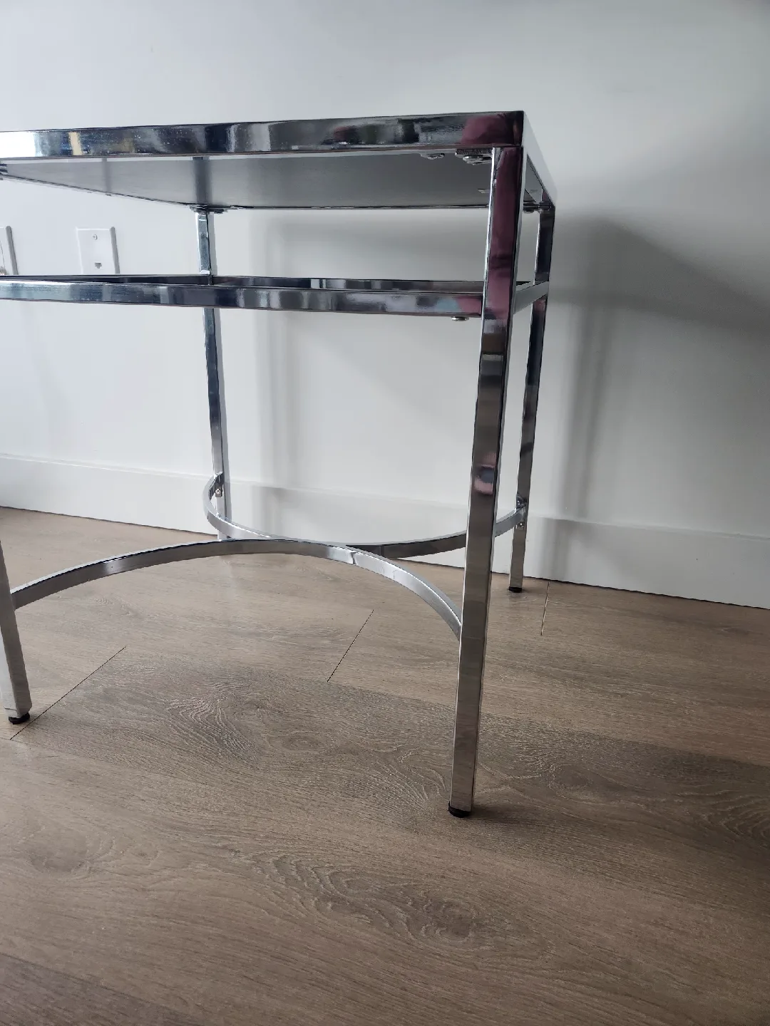 Bouclair Chrome Mirrored Side, End or Accent Table X 2 image indicator(3)