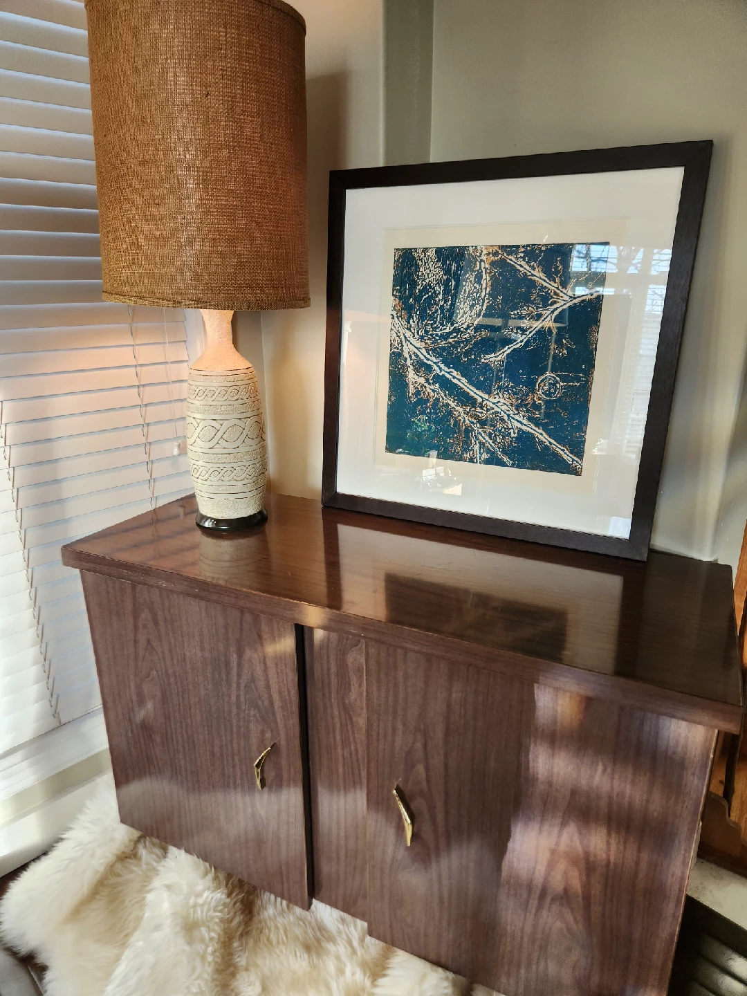 MID CENTURY storage Cabinet with Doors - photo 4