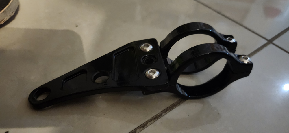 Motorcycle Headlight Bracket - Black, 2  pc, new - photo 3