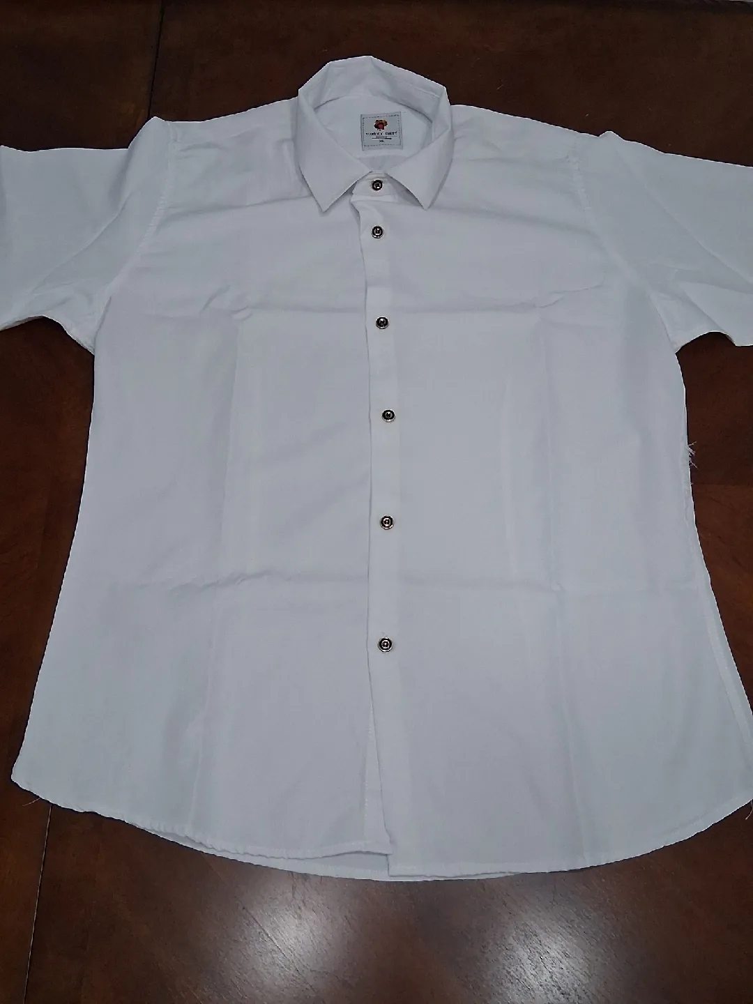 Clean White Button-Down Shirt thumbnail