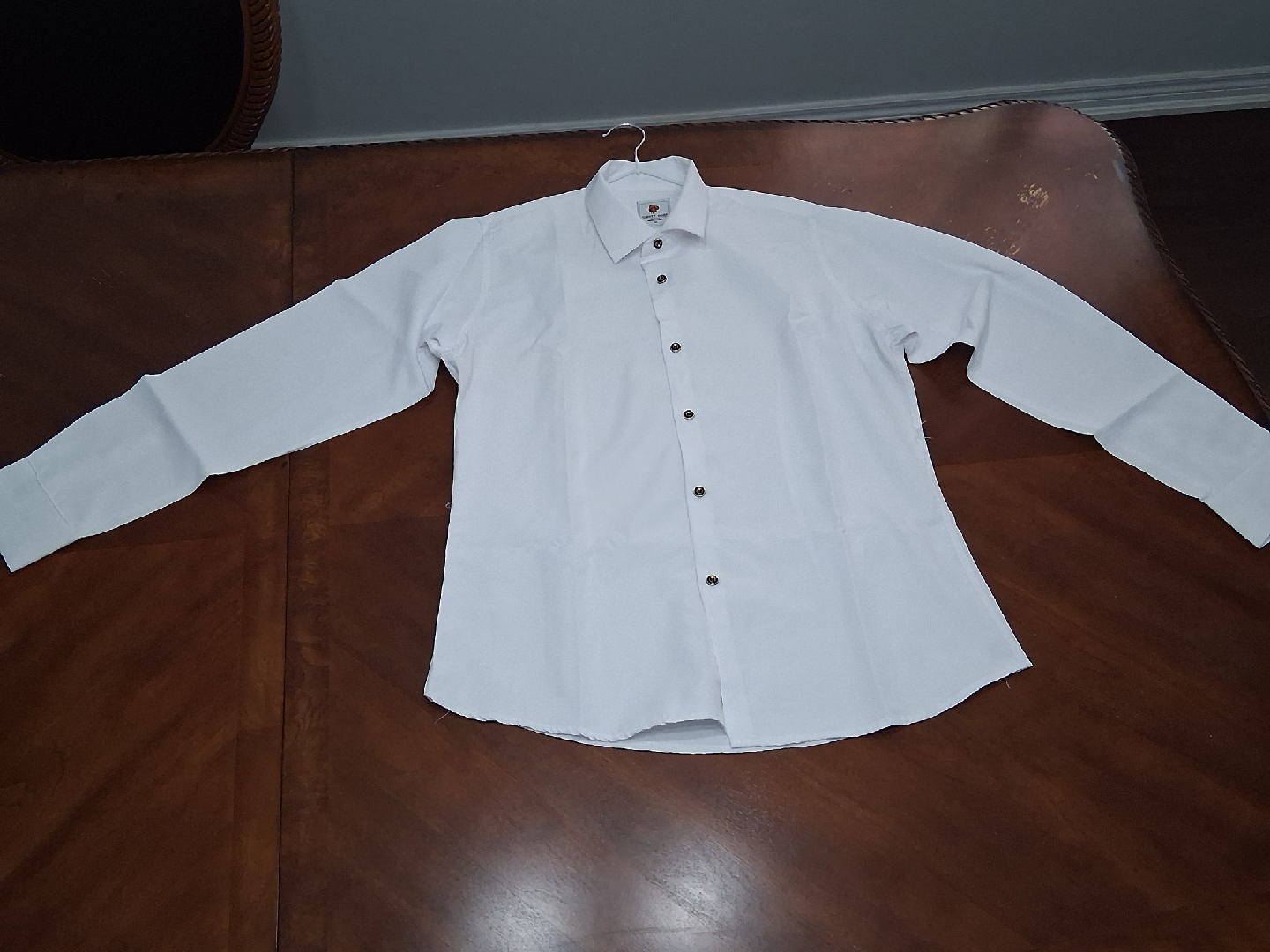 Clean White Button-Down Shirt - photo 3