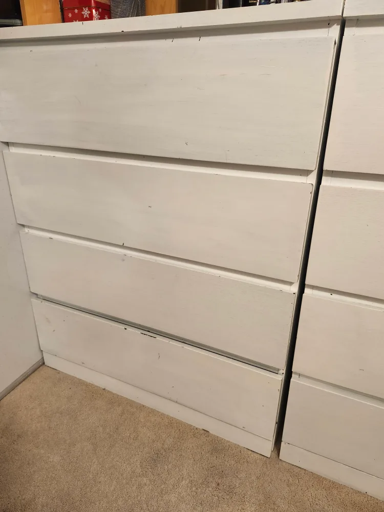 2 White Painted Dresser $60 each image indicator(3)
