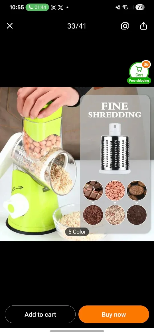 Vegetable/cheese Slicer Shredder Grater image indicator(3)