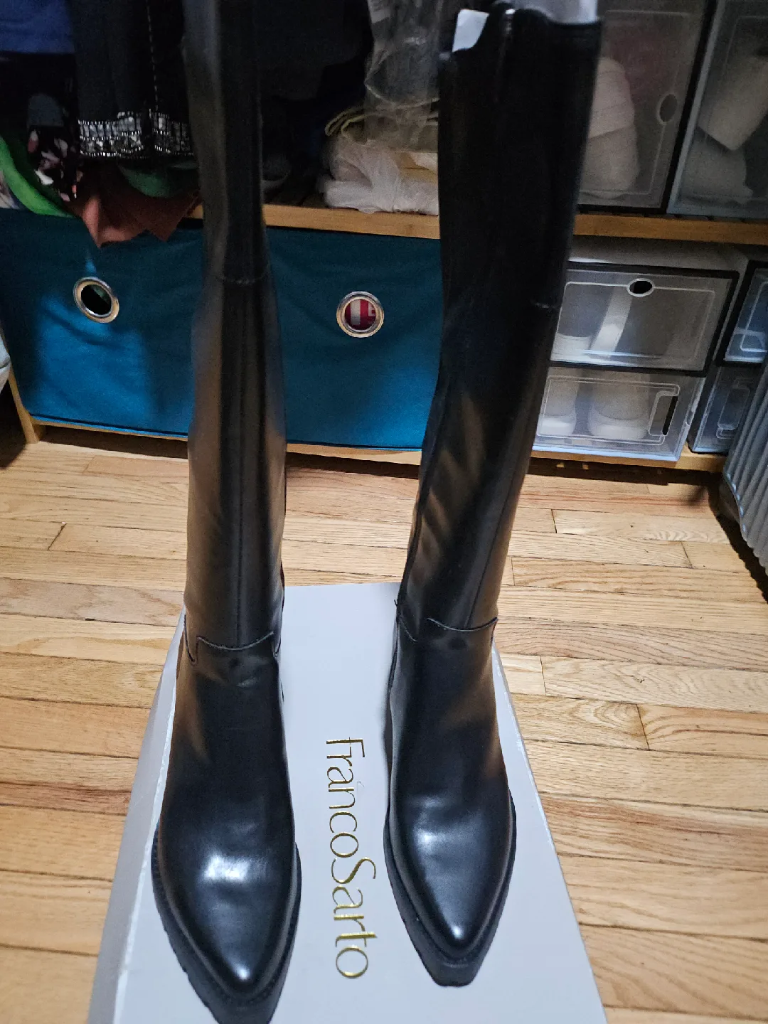 Franco Sarto Tamika Black Boots - Size 8.5M image indicator(2)