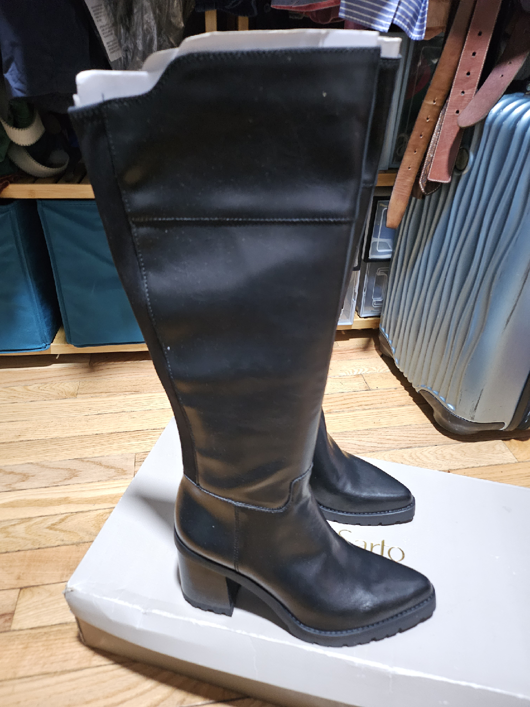 Franco Sarto Tamika Black Boots - Size 8.5M - photo 3