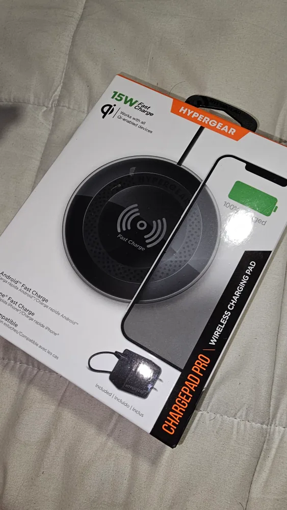 Hypergear Chargerpad Pro 15W Wireless Charging Pad - NEW image indicator(3)