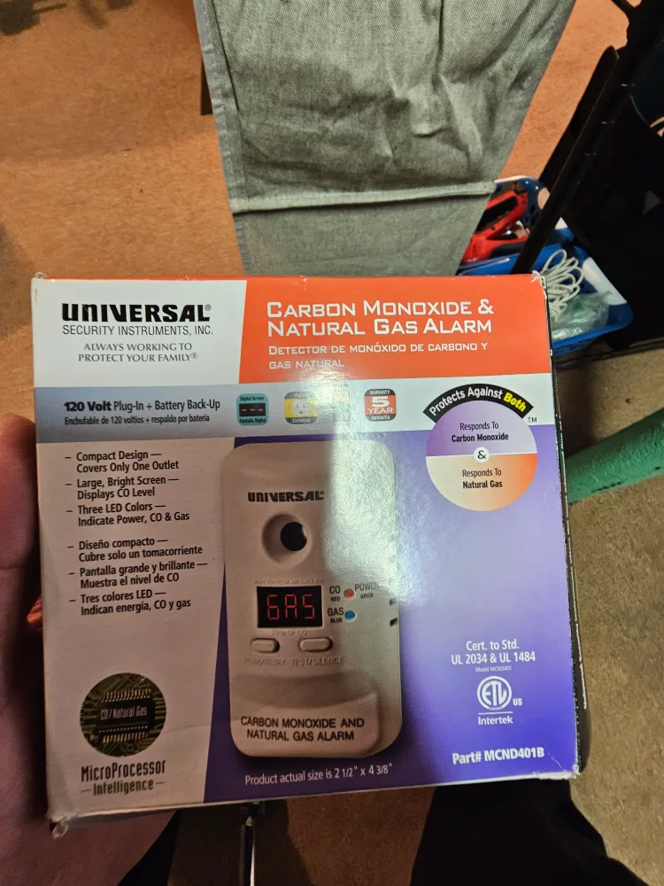 Universal Carbon Monoxide & Natural Gas Alarm thumbnail