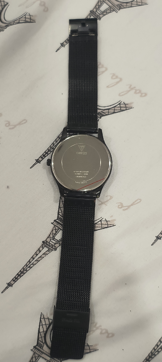 Guess mens' Black Mesh Watch - photo 2