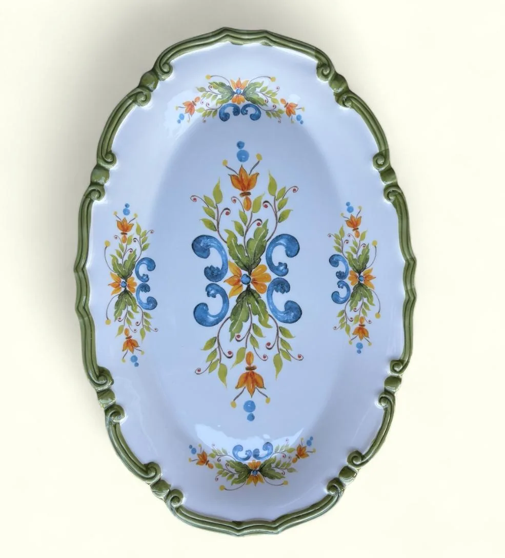 Both for $20; Hand-painted Decorative Platters image indicator(2)