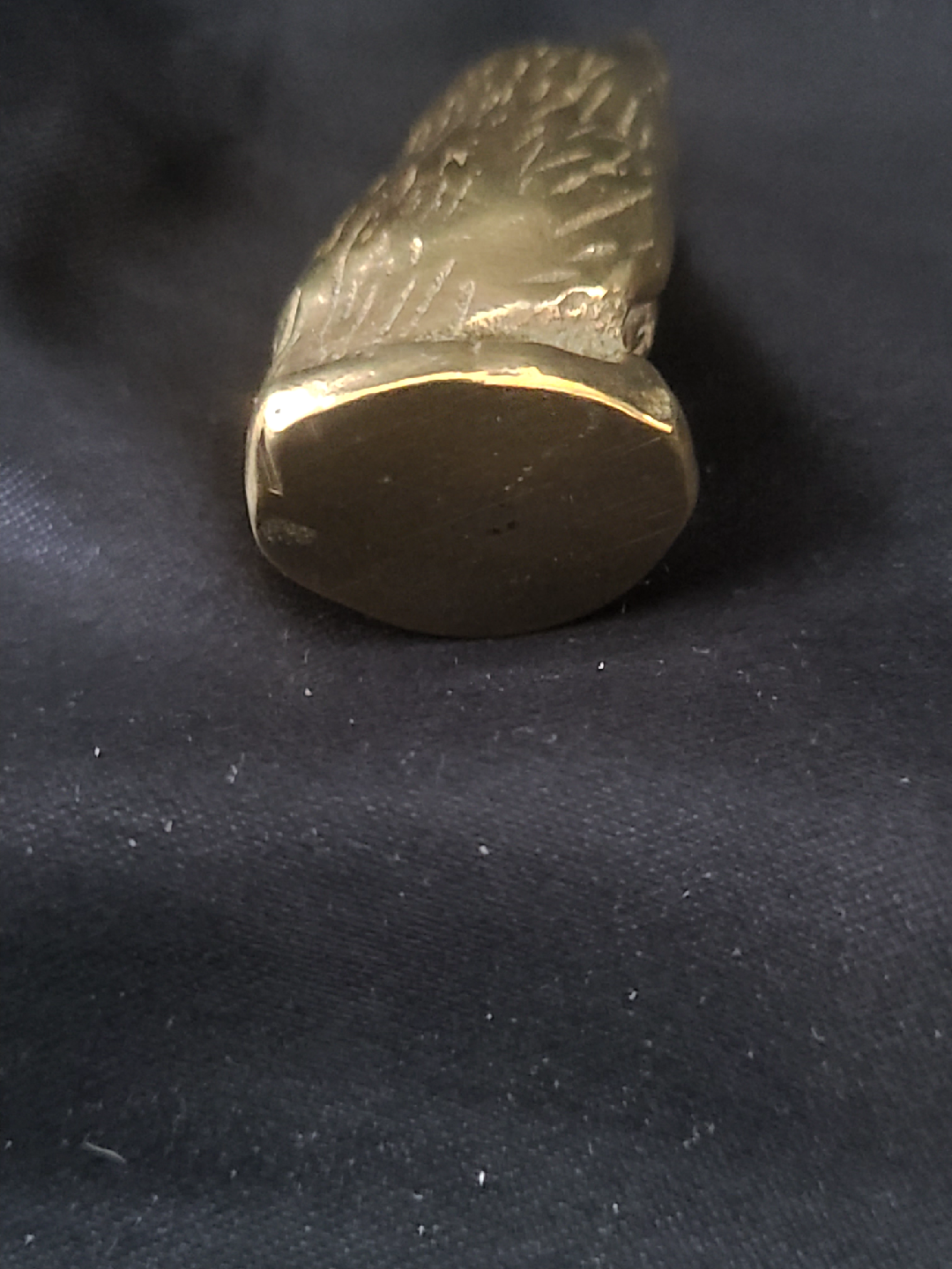 Miniature Brass Owl Figurine - photo 3