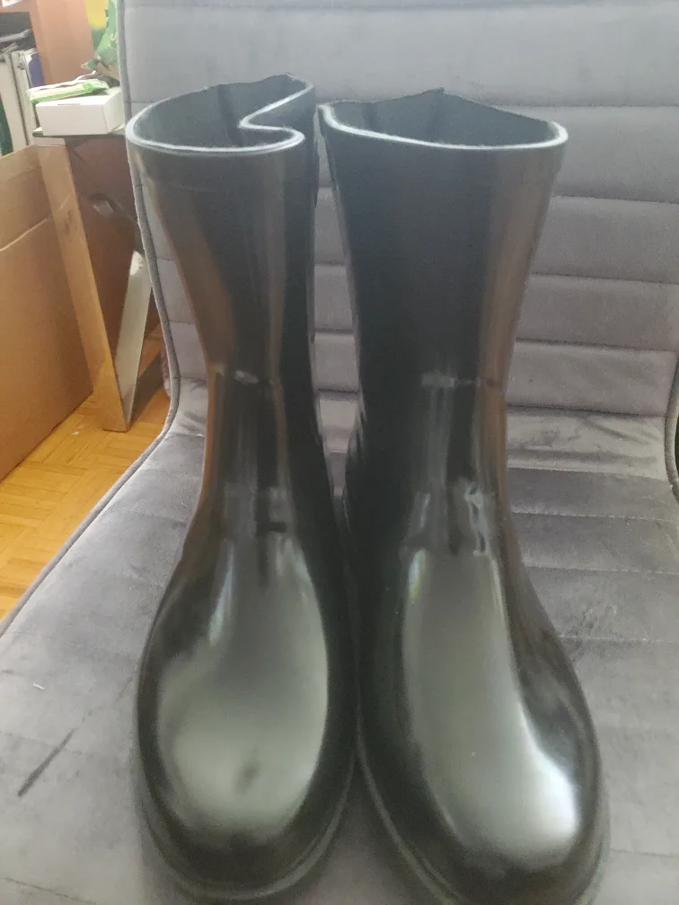 Addition elle Black Rain Boots Size 11 Wide