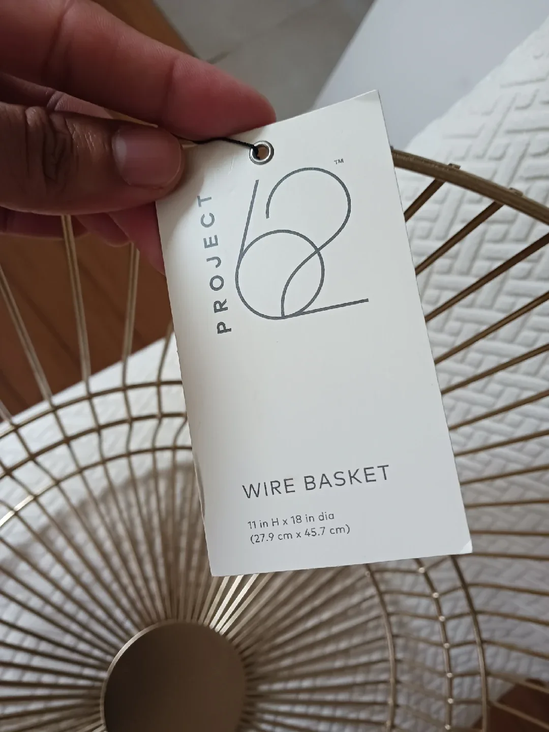 Project 62 Gold Wire Basket – Modern Minimalist Decor image indicator(4)